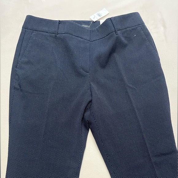 Ann Taylor Pants - NWT Ann Taylor The Straight Style Pants Blue Poke a Dot size 14